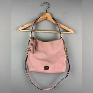 Michael Kors Blush Pink Shoulder Bag with Gold Accents